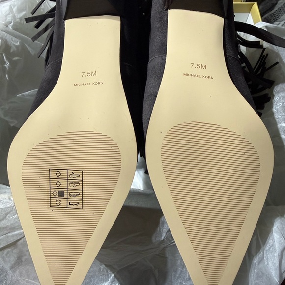 Michael Kors Jayla Suede Heeled Booties – Chocolate - Picture 8 of 14